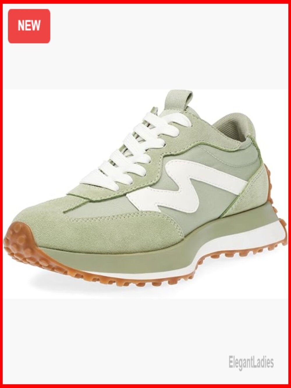 Women's Suede Platform Sneakers with 1.25 Inch Heel, True to Size